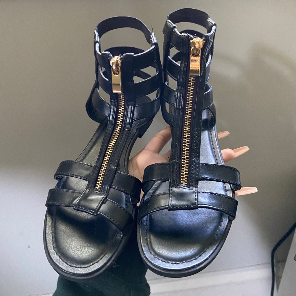 Black Merona Sandals (Target Brand)